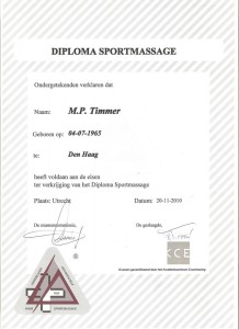 Diploma (sport-)massage